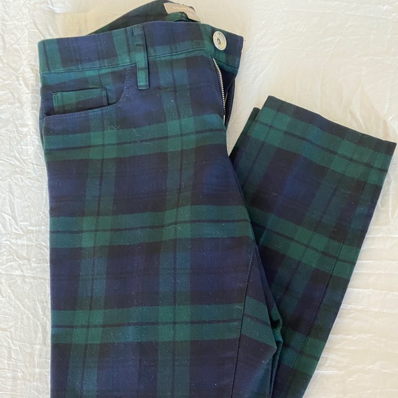 Banana Republic black watch plaid pants - Picture 2 of 3